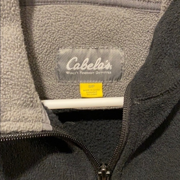 Cabelas Small Black Full Zip Fleece - Picture 3 of 11